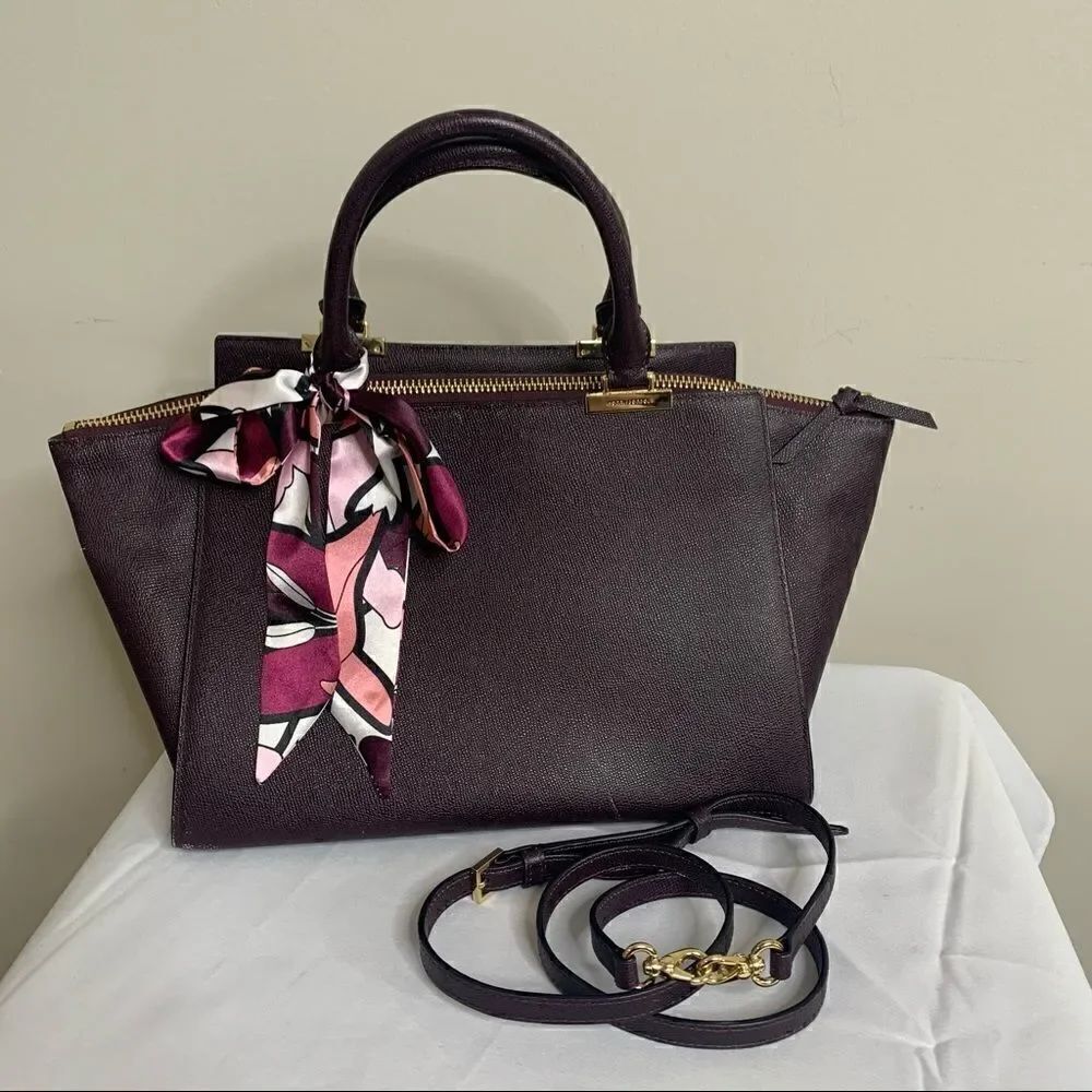 Henri Bendel Satchel - Eggplant